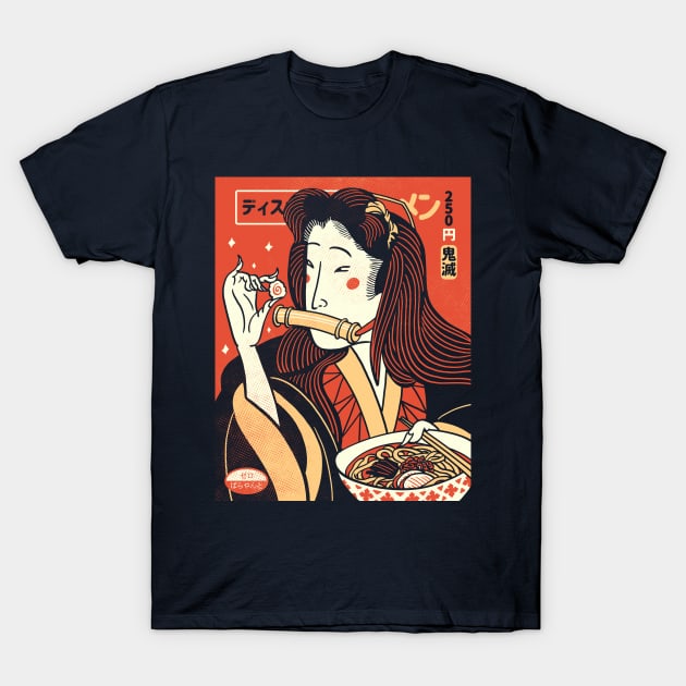 Discount Noodle Gang: Slayer Nez T-Shirt by zerobriant